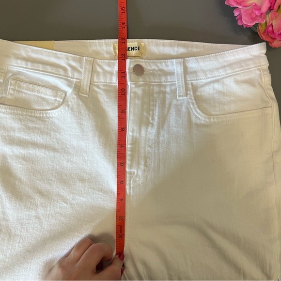 L’AGENCE White Distressed High Line Skinny High Rise Jeans *NWT* - Picture 11 of 14